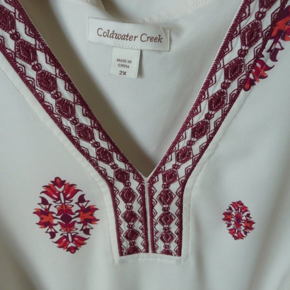 Plus size Coldwater Creek bo-ho inspired tunic - Picture 2 of 5